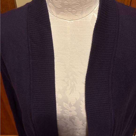 Worthington Purple Cardigan Sweater Classic Style - Picture 5 of 6